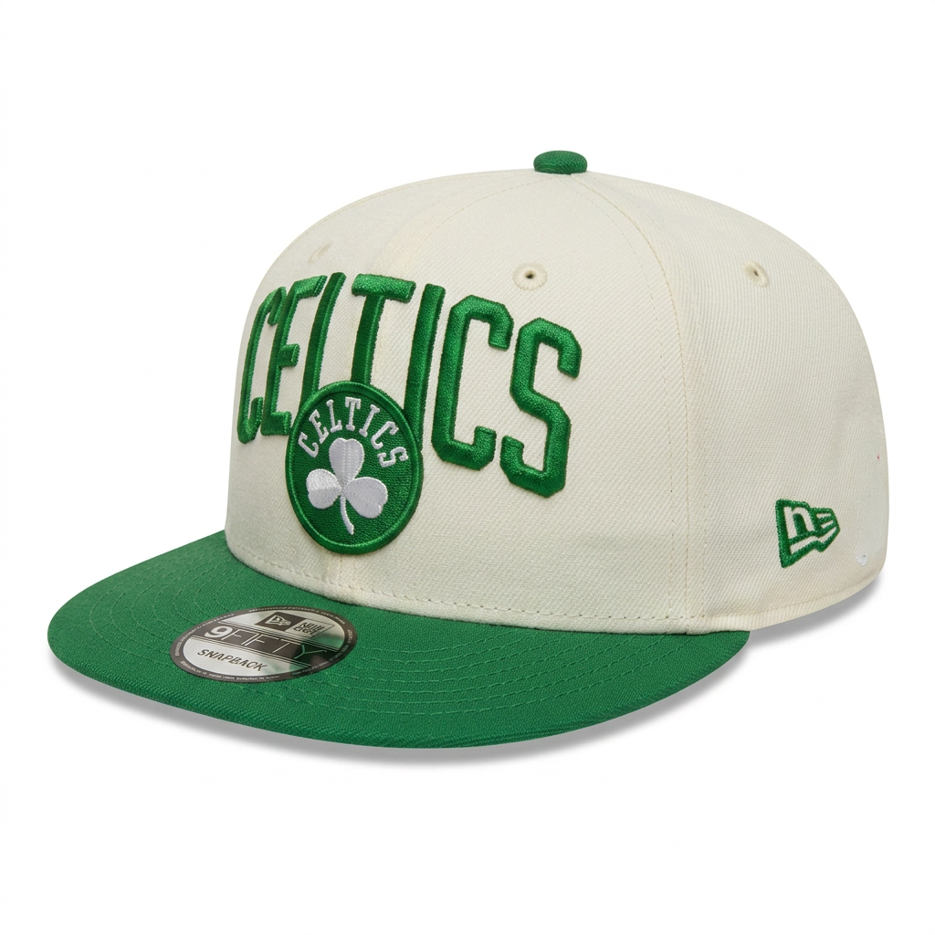 Gorra New Era 9FIFTY Boston Celtics Cream Green