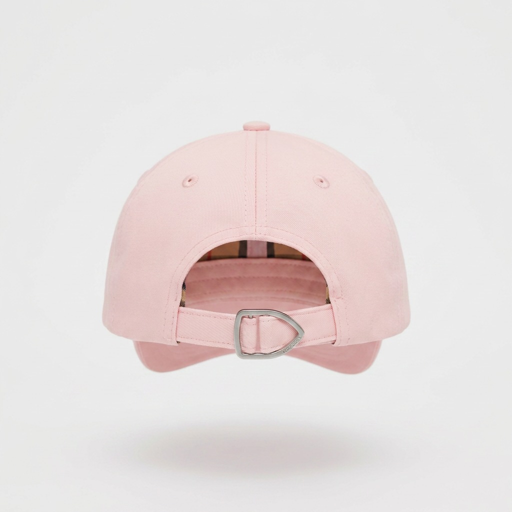 Gorra Burberry Logo Gabardine Rosa