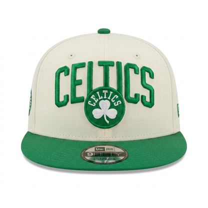 Gorra New Era 9FIFTY Boston Celtics Cream Green