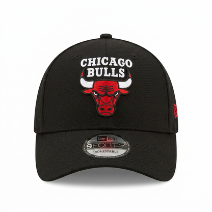 Gorra New Era 9FORTY Chicago Bulls Negra Ajustable
