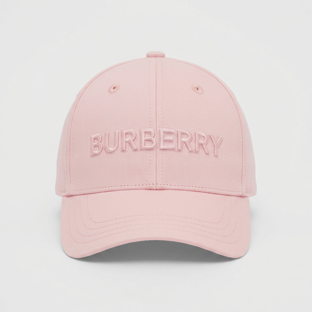 Gorra Burberry Logo Gabardine Rosa
