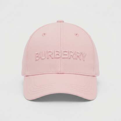Gorra Burberry Logo Gabardine Rosa