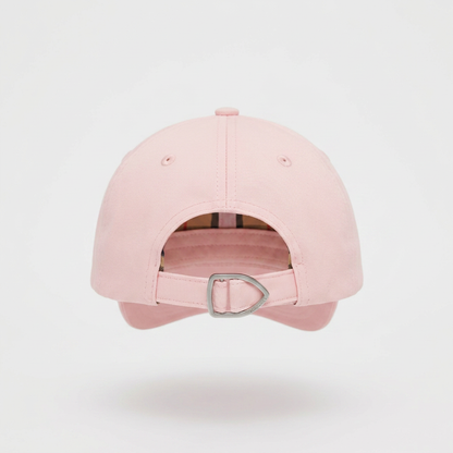 Gorra Burberry Logo Gabardine Rosa