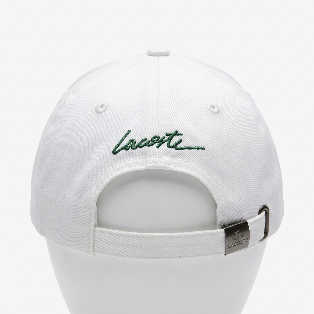 Gorra Lacoste Signature Blanca