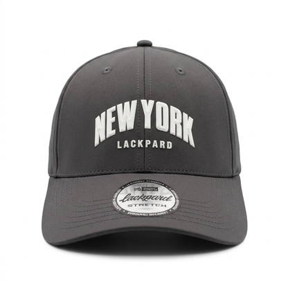 Gorra Lackpard New York Stretch Gris Grafito Ajustable