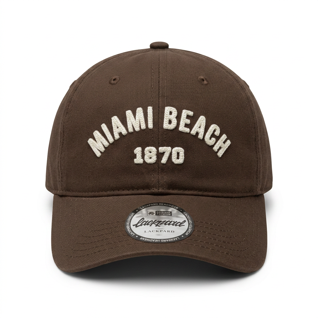 Gorra Lackpard Miami Beach 1870 Café Chocolate Ajustable