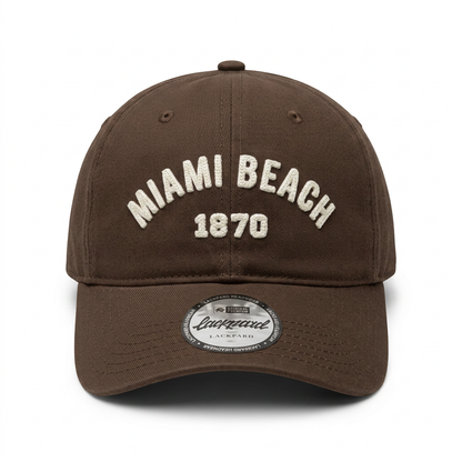 Gorra Lackpard Miami Beach 1870 Café Chocolate Ajustable