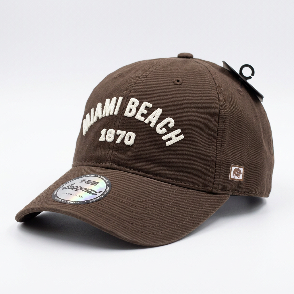 Gorra Lackpard Miami Beach 1870 Café Chocolate Ajustable