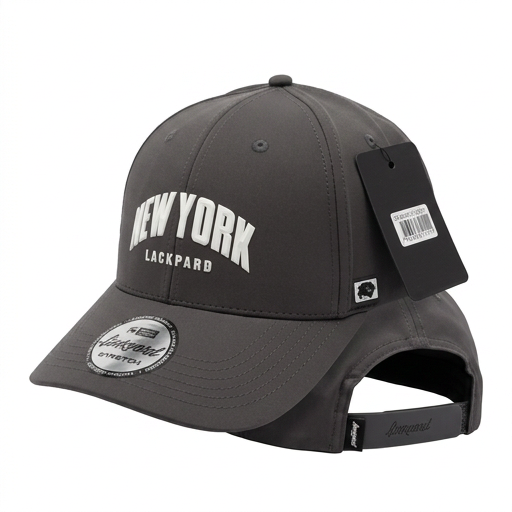Gorra Lackpard New York Stretch Gris Grafito Ajustable