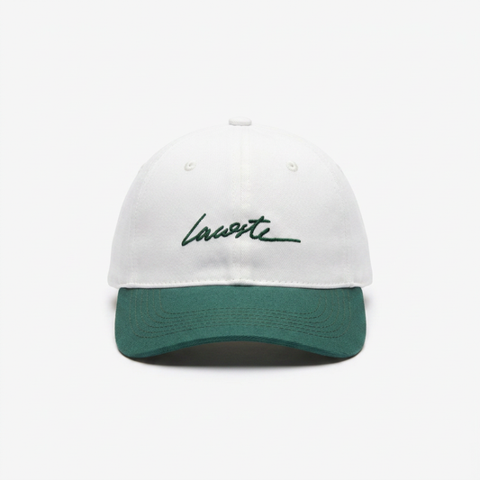 Gorra Lacoste Signature Blanca